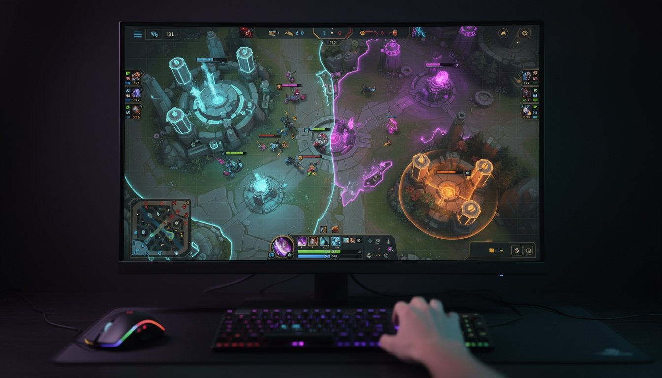 Análisis de mapa en juego de estrategia competitiva